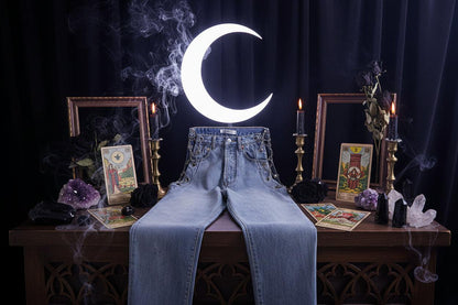 High Chain Jeans - Sorceress Sanctuary Blue / S-Blue / M-Blue / L
