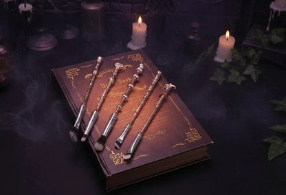 Harry Potter Wand | Makeup Brush Set - Sorceress Sanctuary Black-Rose gold