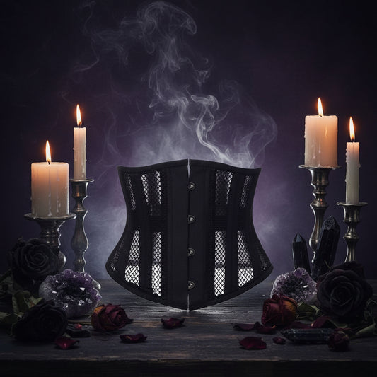 Hollow Hourglass Corset - Sorceress Sanctuary Black / 2XS-Black / XS-Black / S-Black / L-Black / M  