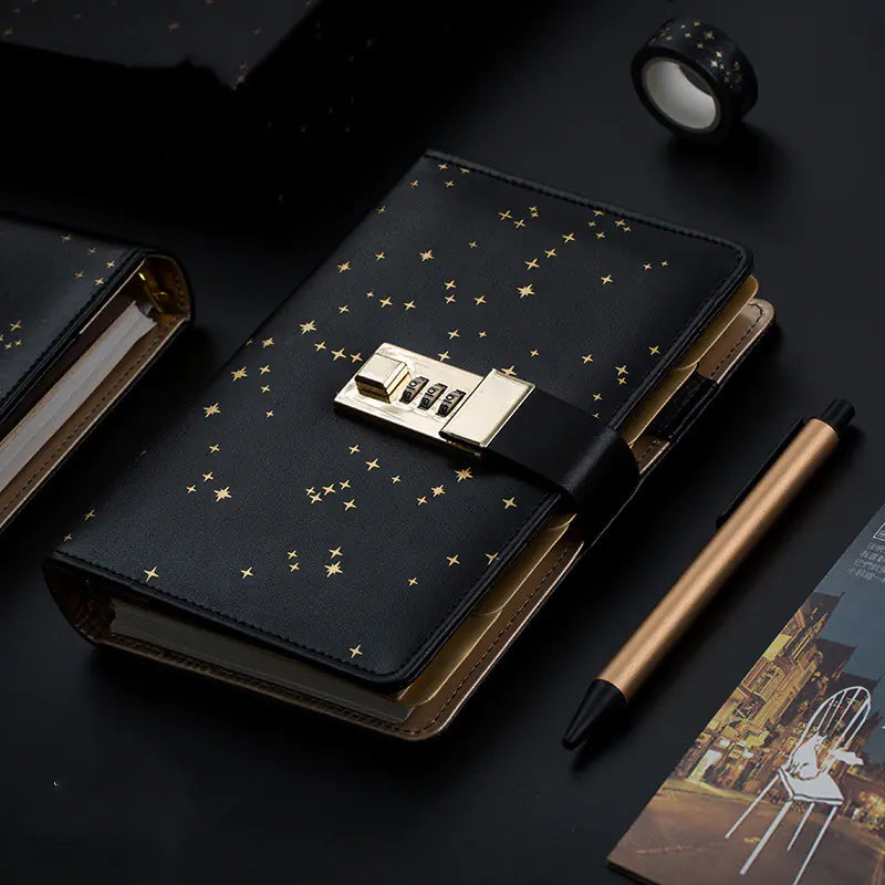 Starry Sky Lockable Journal