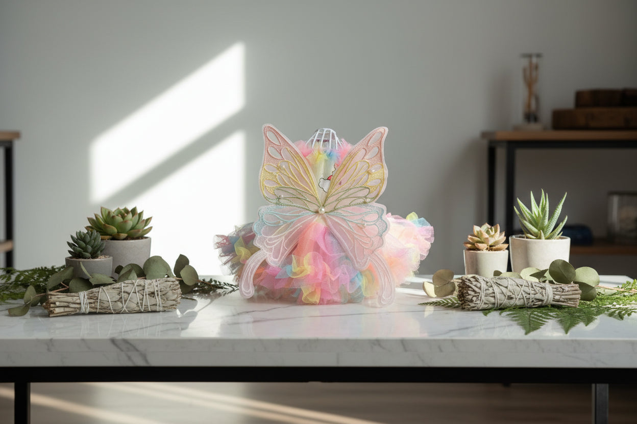 Pet Rainbow Fairy Pink Butterfly Costume Sorceress Sanctuary