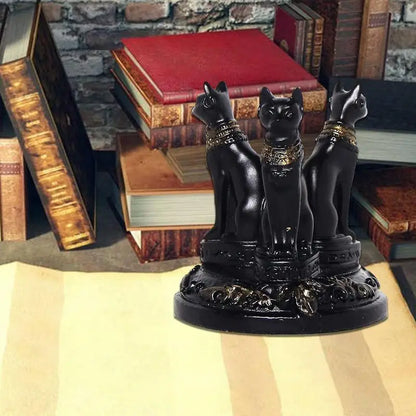 Bastet Cat Goddess Statue | Crystal Base