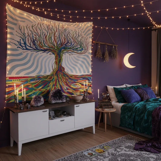 Tree Wicca Tapestry - Sorceress Sanctuary