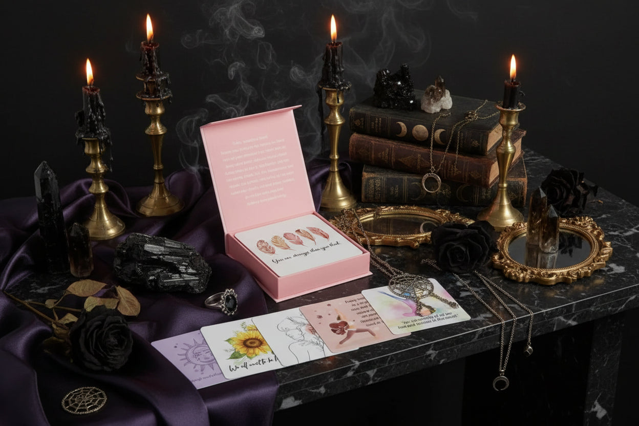 Inspirational Affirmation Set - Sorceress Sanctuary Pink-Blue