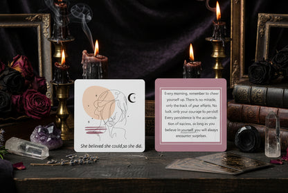 Inspirational Affirmation Set - Sorceress Sanctuary Pink-Blue