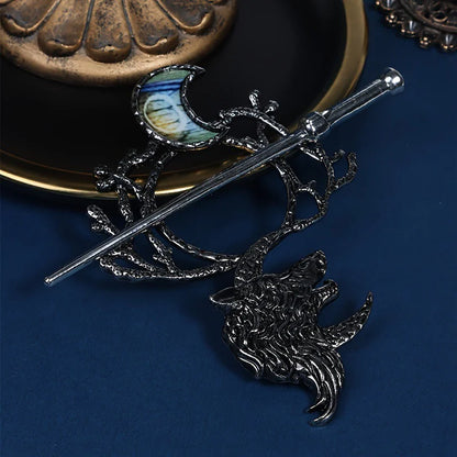 Wolf Moon Vintage Hair Pin