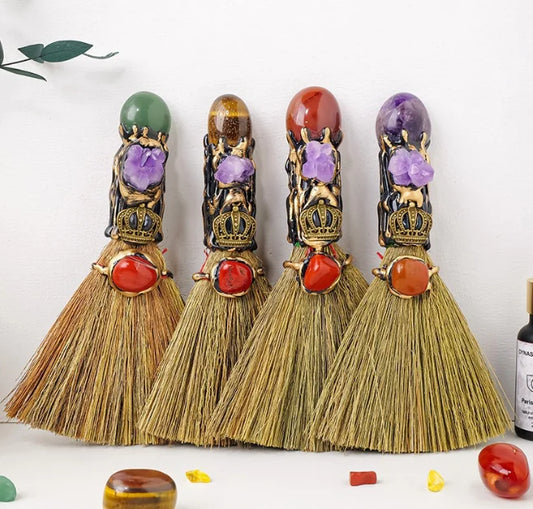 Witches Besom | Crystal Broom