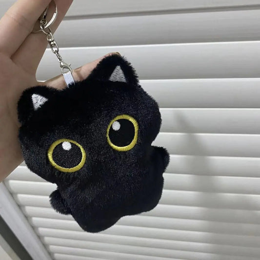 Black Cat Doll Plush Pendant