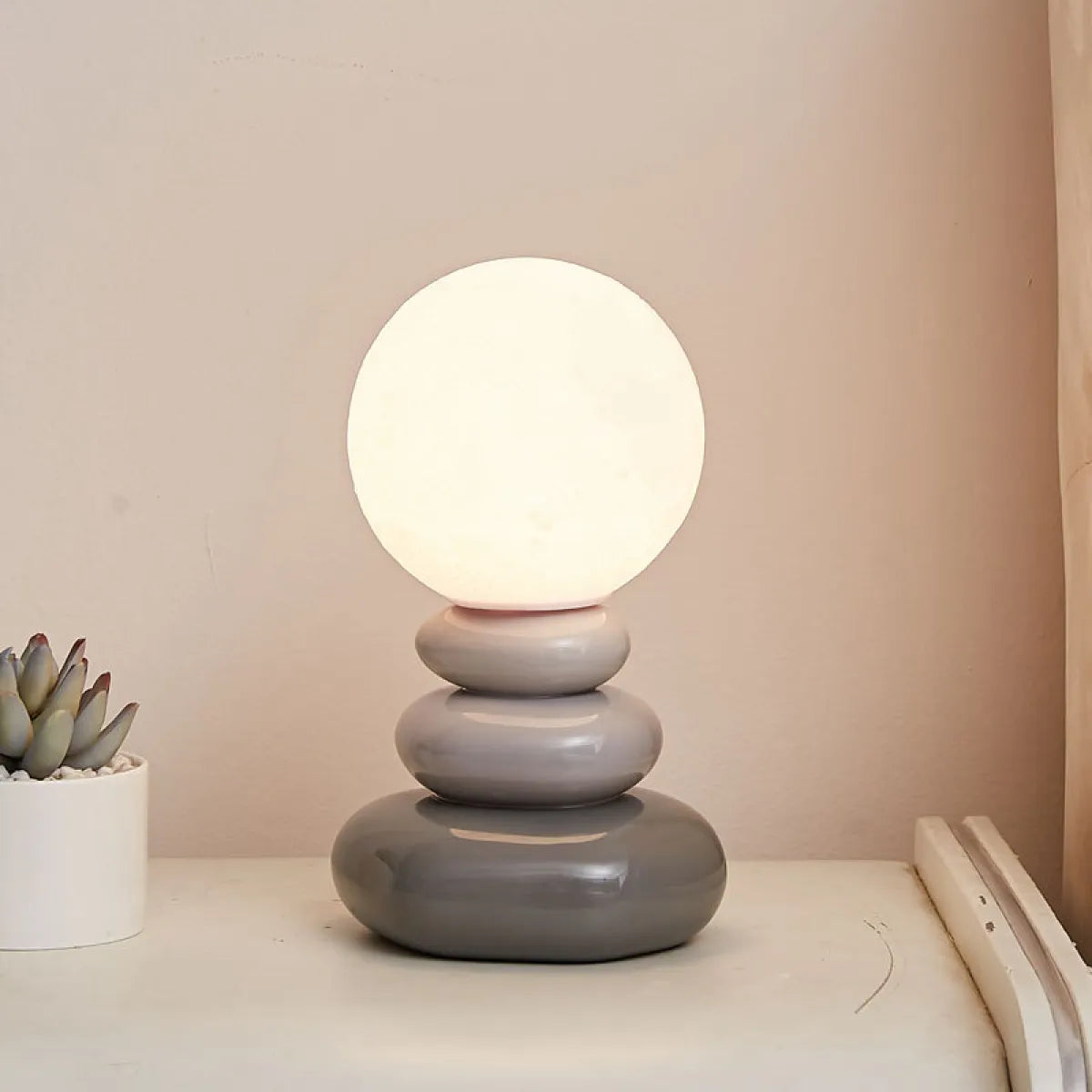 Zen Stacked Stone Lamp