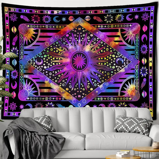 Purple Tarot Card Tapestry