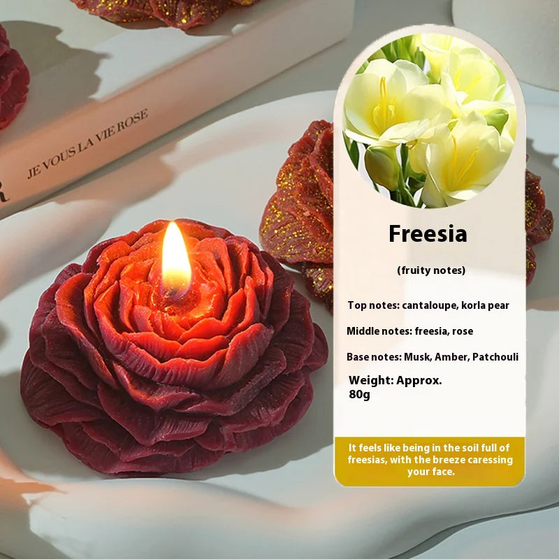 Gilding Peony Rose Handmade Aromatherapy Candle