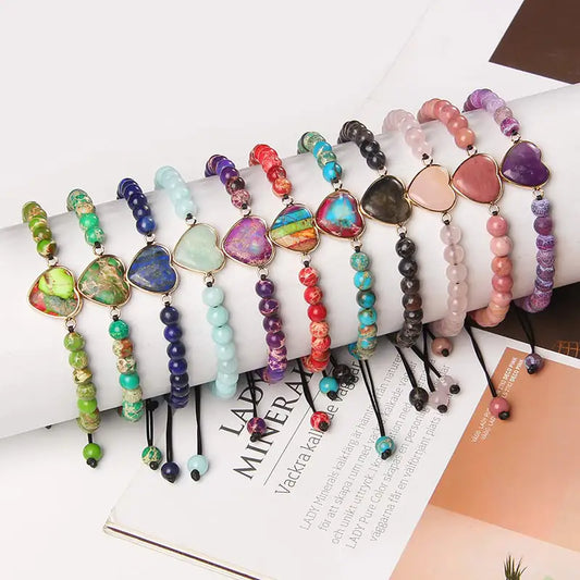 Crystal Vermiculite & Amethyst | Stone Bracelet