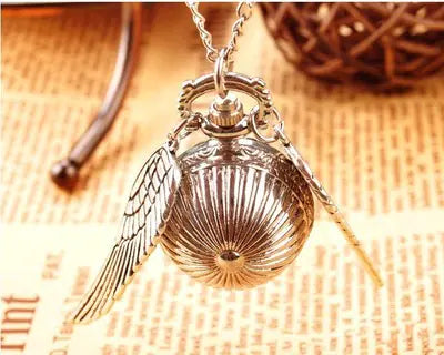 Golden Snitch Pocket Watch Necklace