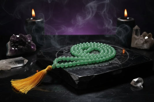 Jade Prayer Beads - Sorceress Sanctuary Green 10mm-Green 12mm