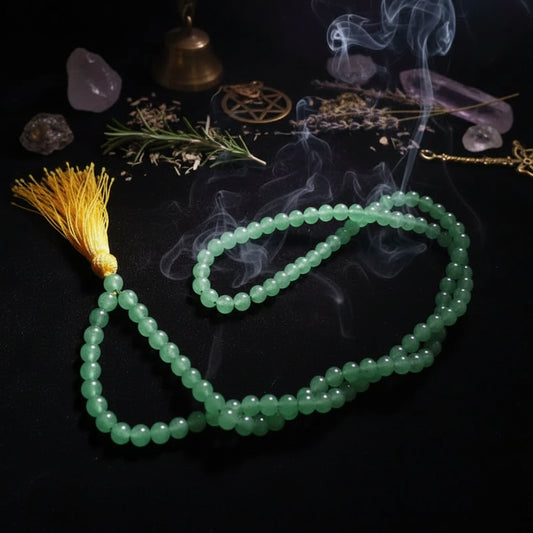 Jade Prayer Beads - Sorceress Sanctuary Green 10mm-Green 12mm