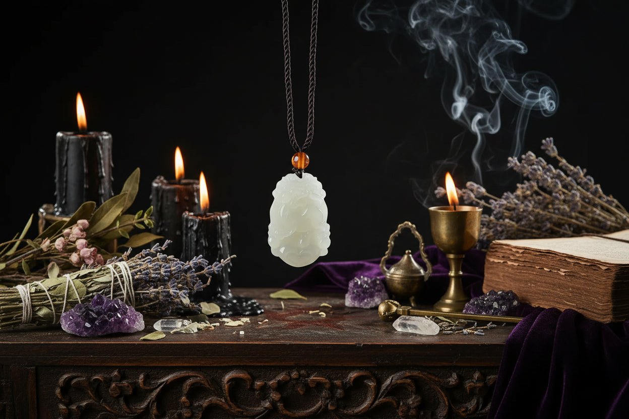 Jade Zodiac Pendant - Sorceress Sanctuary Zodiac Tiger-Zodiac Rat-Zodiac Bull-Zodiac Horse-Zodiac Dragon