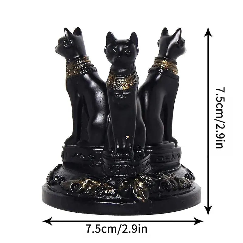 Bastet Cat Goddess Statue | Crystal Base