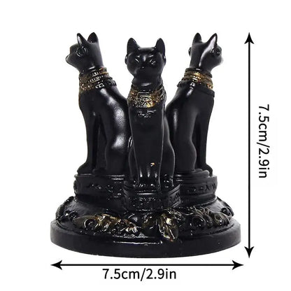 Bastet Cat Goddess Statue | Crystal Base