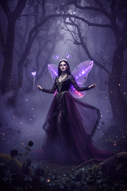 Glowing Butterfly Wings Costume Sorceress Sanctuary