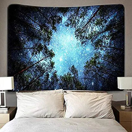 Starry Forest Tapestry
