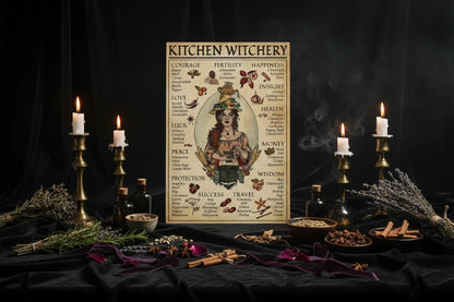 Kitchen Witchery Posters - Sorceress Sanctuary 10 *15 cm-20 * 30cm-60*90cm