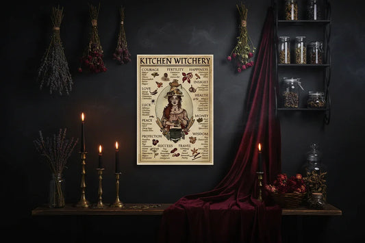 Kitchen Witchery Posters - Sorceress Sanctuary 10 *15 cm-20 * 30cm-60*90cm