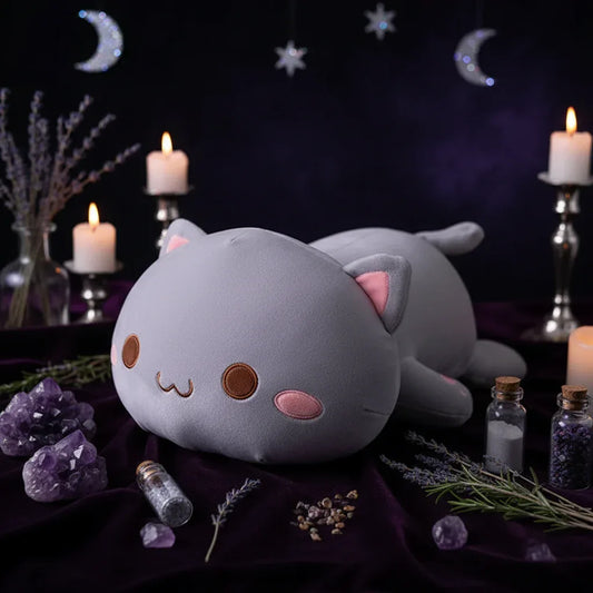 Kitty Plushie - Sorceress Sanctuary Gray / 30cm-Gray / 50cm-Gray / 65cm-White / 30cm-White / 50cm