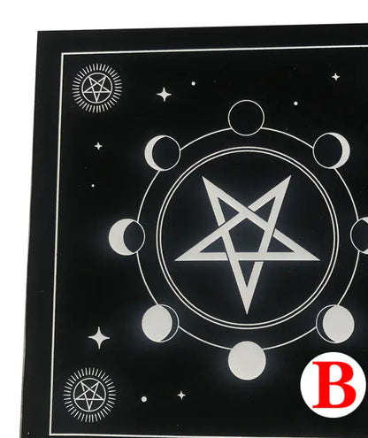 Tarot Tablecloth With Star Pattern & Velvet Material