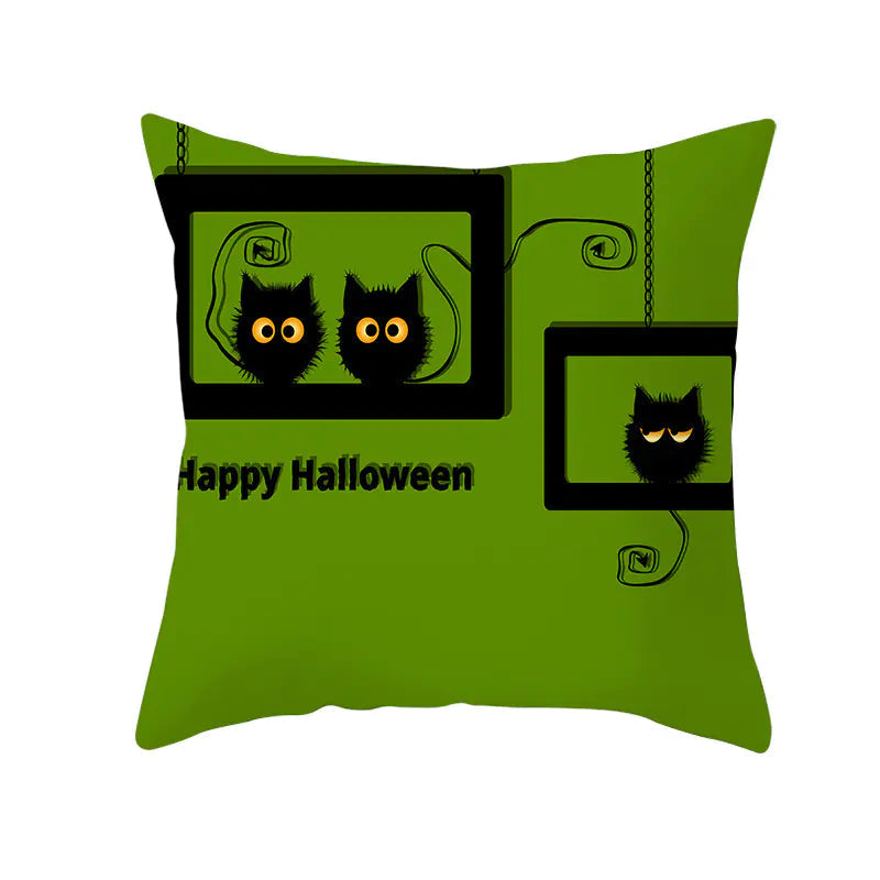 Halloween Witchy Cat & Pumpkin | Pillowcases Sorceress Sanctuary