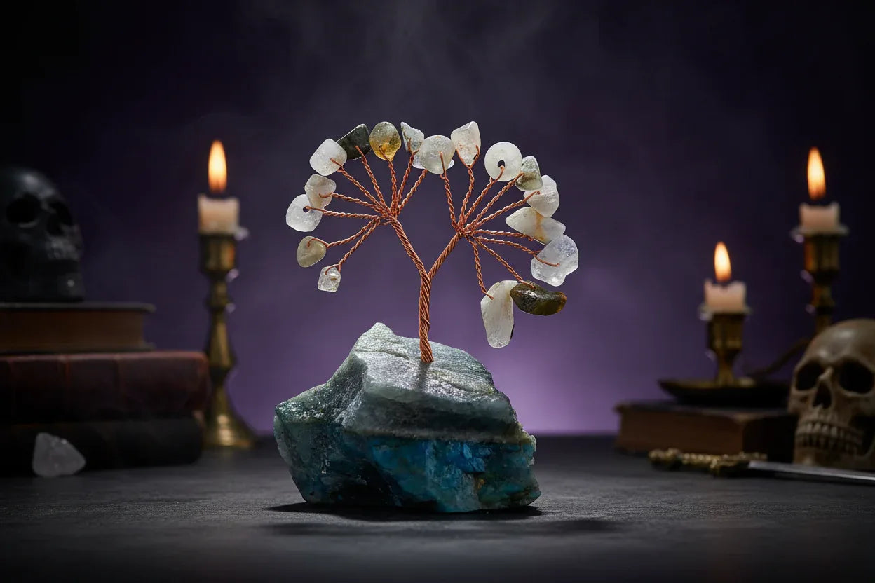 Natural Crystal Tree | Amethyst Base - Sorceress Sanctuary