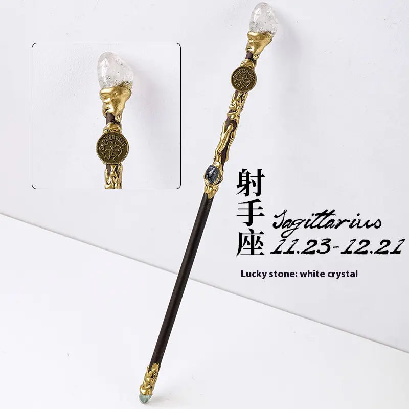 Zodiac Crystal Magic Wand