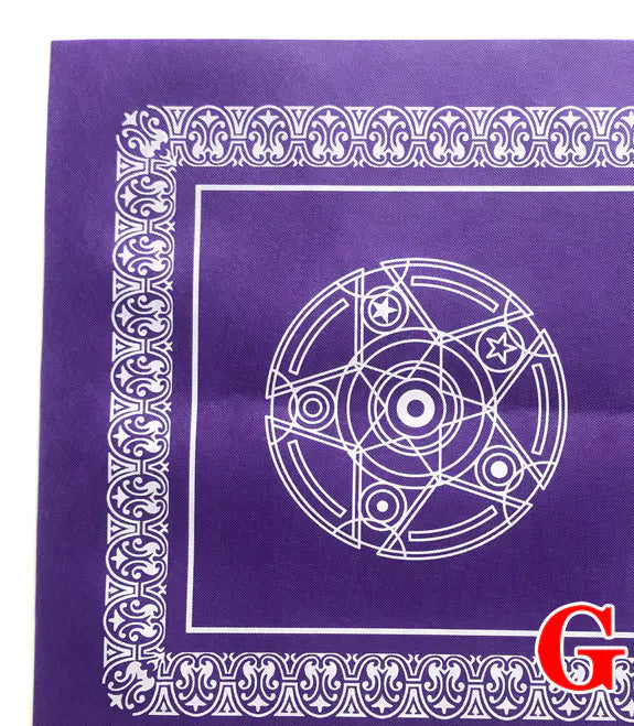 Tarot Tablecloth With Star Pattern & Velvet Material