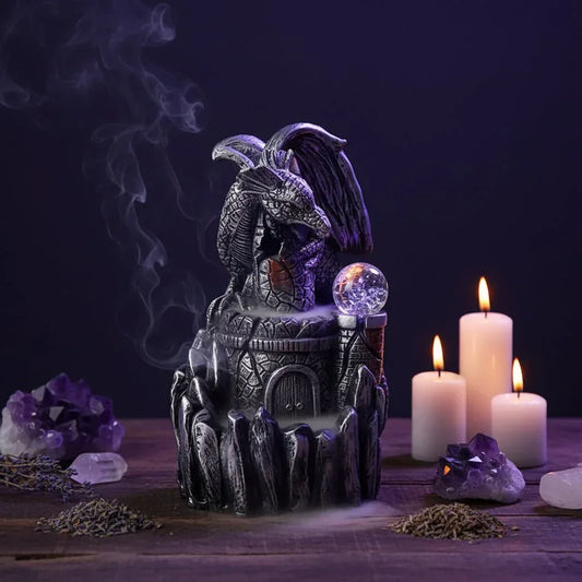 LED Dragon Incense Burner - Sorceress Sanctuary Pterosaur