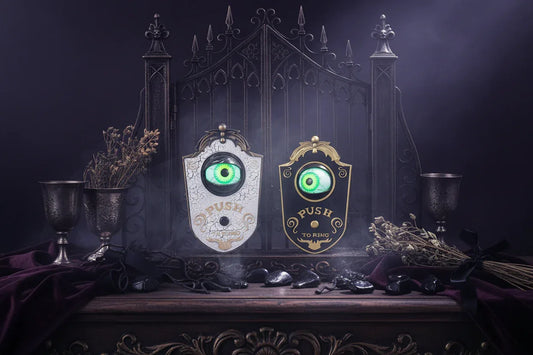 LED Eye Doorbell - Sorceress Sanctuary White doorbell-Black doorbell