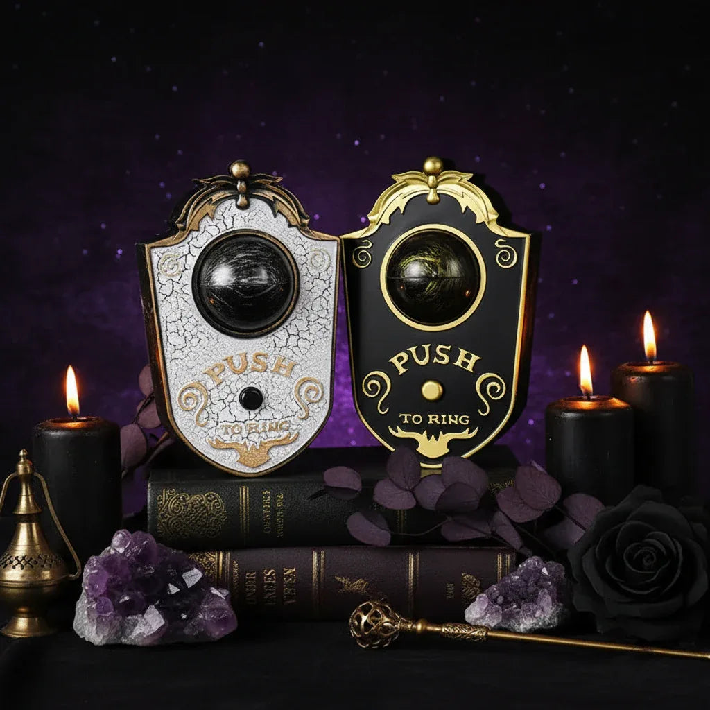 LED Eye Doorbell - Sorceress Sanctuary White doorbell-Black doorbell