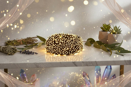 LED Fairy Lights - Sorceress Sanctuary White light / 10 meters 100 lights-US standard-White light / 20 meters 200 lights-US standard-White light / 30 meters 300 lights-US standard-White light / 50 meters 500 lights-US standard-White light / 100m 1000 lights-US standard