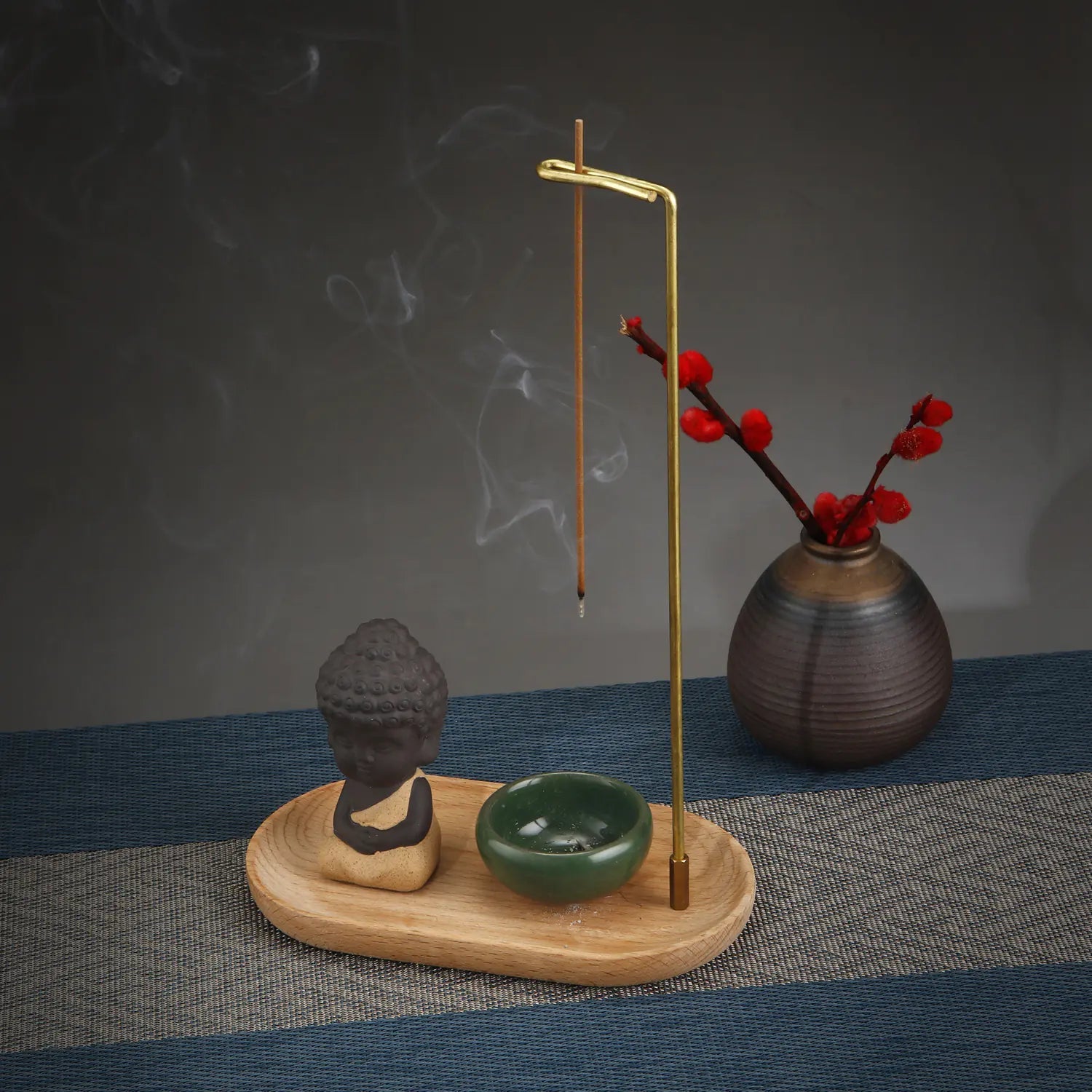 Ceramic Incense Burner Set | Zen Aesthetic 3 Pc Sorceress Sanctuary