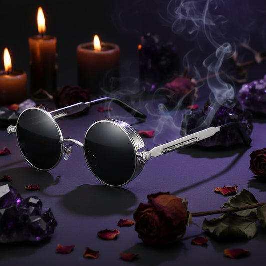 Punk Round Polarized Sunglasses Sorceress Sanctuary