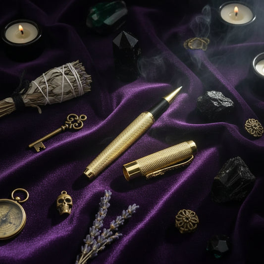 Luxury Dragon Pen - Sorceress Sanctuary Gold-Silver