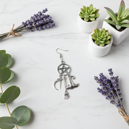 Vintage Harry Potter Punk Magic Earrings with Stars Sorceress Sanctuary