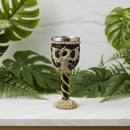 Magic Chalices - Sorceress Sanctuary Dragon Skeleton 1-Skull Face-Skeleton Hand-Mini Skulls-Wolf Head