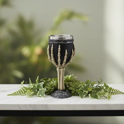 Magic Chalices - Sorceress Sanctuary Dragon Skeleton 1-Skull Face-Skeleton Hand-Mini Skulls-Wolf Head