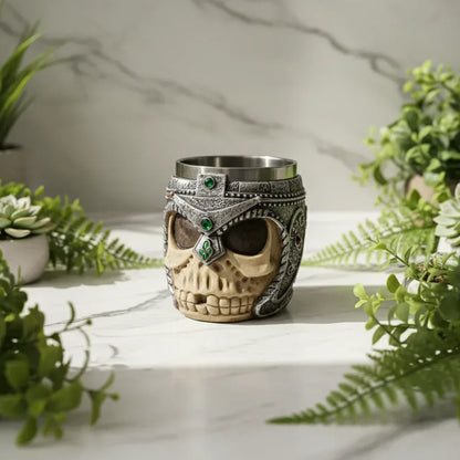 Magic Chalices - Sorceress Sanctuary Dragon Skeleton 1-Skull Face-Skeleton Hand-Mini Skulls-Wolf Head