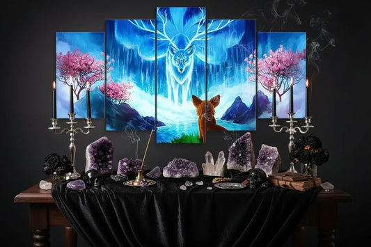 Magic Deer Art - Sorceress Sanctuary Without frame-With frame