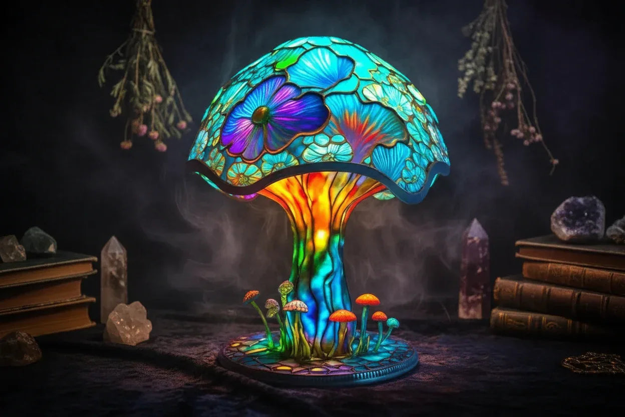Magic Mushroom Lamp - Sorceress Sanctuary Style A / Small Size 15cm USB Plug-Style B / Large Size 30cm USB Plug-Style B / Small Size 15cm USB Plug-Style C / Large Size 30cm USB Plug-Style C / Small Size 15cm USB Plug