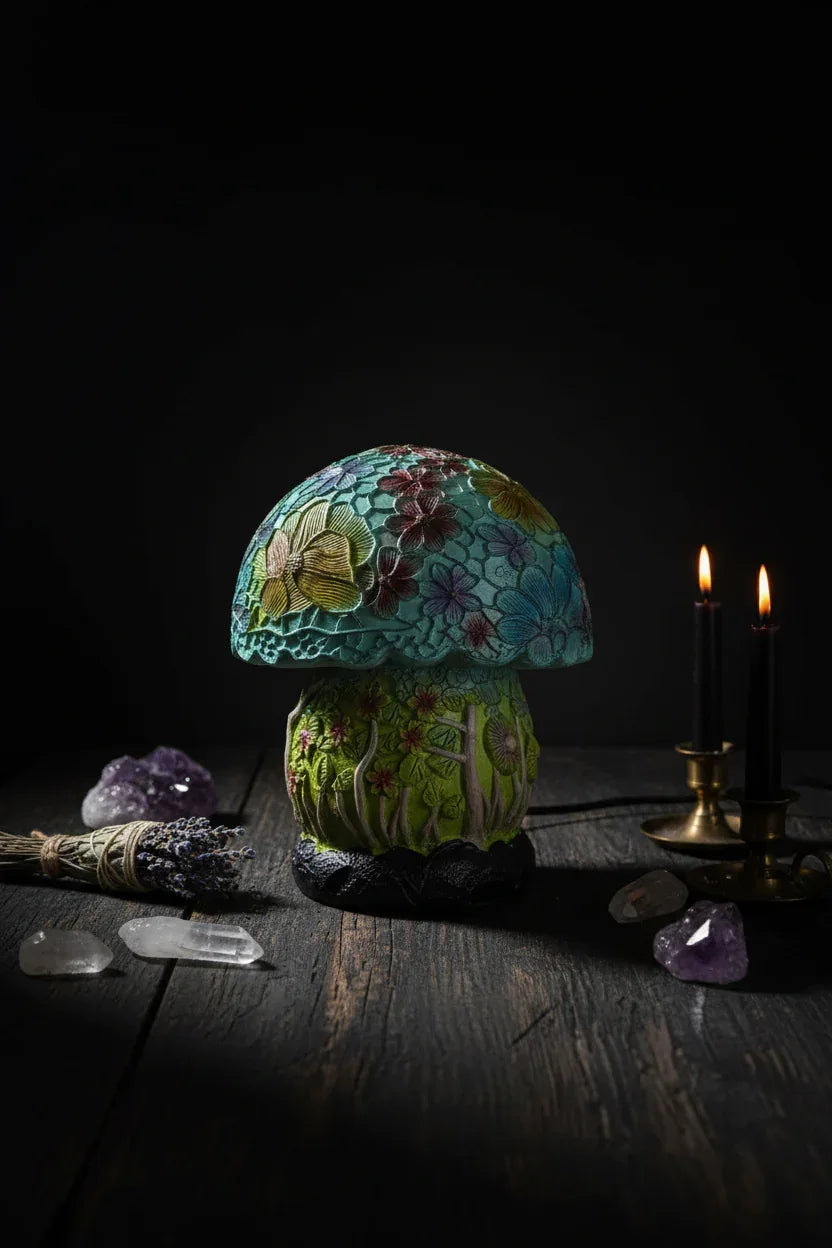 Magic Mushroom Lamp - Sorceress Sanctuary Style A / Small Size 15cm USB Plug-Style B / Large Size 30cm USB Plug-Style B / Small Size 15cm USB Plug-Style C / Large Size 30cm USB Plug-Style C / Small Size 15cm USB Plug