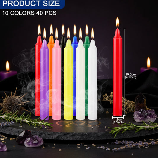 Magic Spell Candles - Sorceress Sanctuary 20 Colored Bar Wax-40 Colored Bar Wax