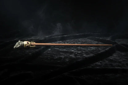 Magic Stone Wand - Sorceress Sanctuary Amethyst Column / Total Length 33to36cm-Floral Pine / Total Length 33to36cm-Green Fluorite / Total Length 33to36cm-Pyrrhotite / Total Length 33to36cm-Tourmaline Purple / Total Length 33to36cm
