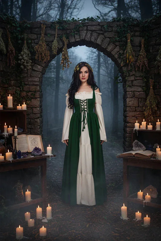 Medieval Dress - Sorceress Sanctuary Dark blue / S-Dark blue / M-Dark blue / L-Dark blue / XL-Dark blue / XXL