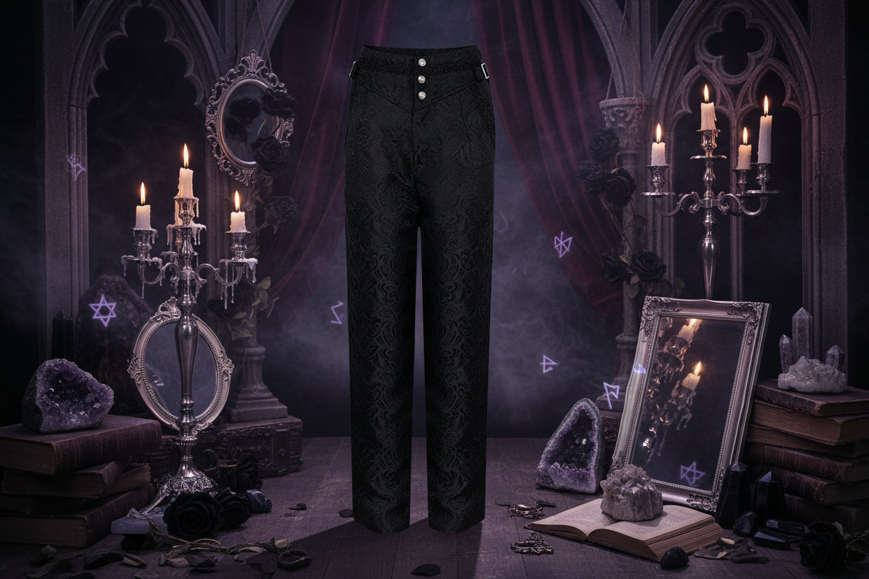 Medieval Gothic Pants - Sorceress Sanctuary Black / L-Black / M-Black / S-Black / XL-Black / XXL